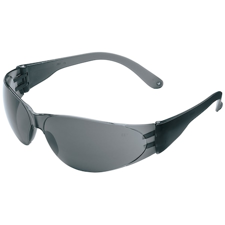Mcr Safety Checklite (CL1), Safety Glasses, Duramass Hard Coat, Polycarbonate Lens, Smoke Frame, Frameless CL112N